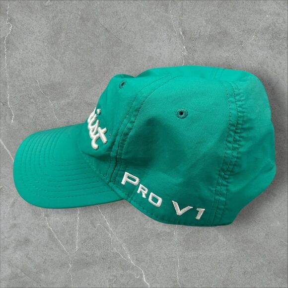 Green and Red Titleist Pro V1 Foot Joy Strap Back Golf Caps - Adjustable - Picture 2 of 8